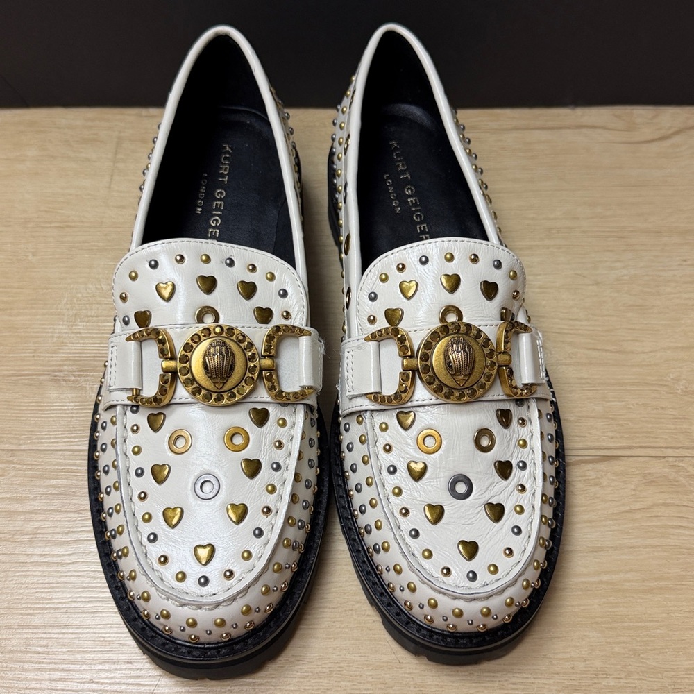 Kurt Geiger London Mansion Stud embellished loafers - Picture 4 of 12